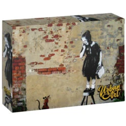 Urban Art Graffiti Puzzle: Banksy - Girl On A Stool (Clearance)