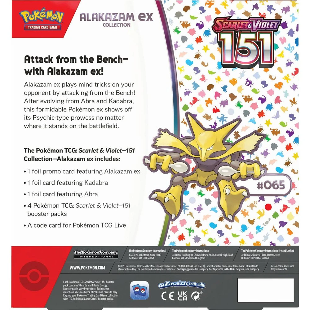 Pokemon TCG: Scarlet & Violet 151 - Alakazam Ex Collection (Preorder) 2 Pokemon TCG: Scarlet & Violet 151 - Alakazam Ex Collection (Preorder) - Image 2