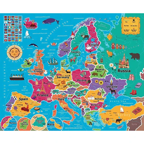 850-Piece Puzzle: Map Of Europe (Clearance) 2 850-Piece Puzzle: Map Of Europe (Clearance) - Image 2