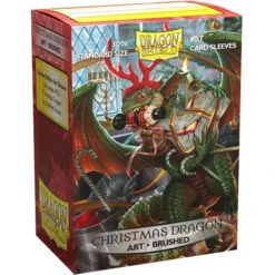 Dragon Shield Sleeves: Brushed - 2020 Christmas Dragon (100)