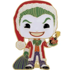 Funko POP! Pin: DC Super Heroes - The Joker As Santa (Last Chance)