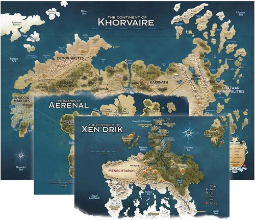 D&D 5E RPG: Eberron Rising From The Last War - Khorvaire Map Set 1 D&D 5E RPG: Eberron Rising From The Last War - Khorvaire Map Set