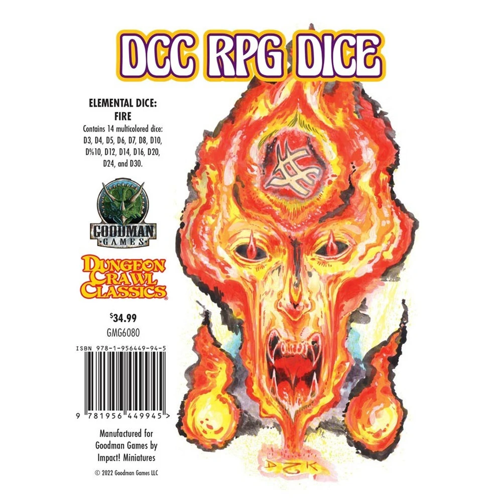 Dungeon Crawl Classics: Elemental Dice: Fire (14) (Preorder) 1 Dungeon Crawl Classics: Elemental Dice: Fire (14) (Preorder)