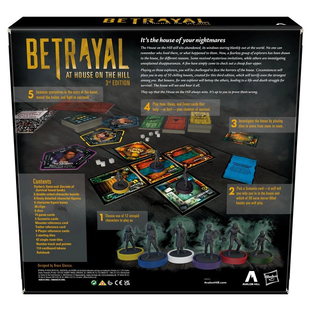 Hasbro Betrayal At House On The Hill: Core Set (3rd Edition) (Labor Day Sale) 2 Hasbro Betrayal At House On The Hill: Core Set (3rd Edition) (Labor Day Sale) - Image 2