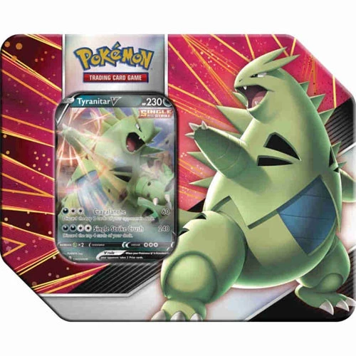 Pokemon TCG: V Strikers Tin - Tyranitar V 1 Pokemon TCG: V Strikers Tin - Tyranitar V