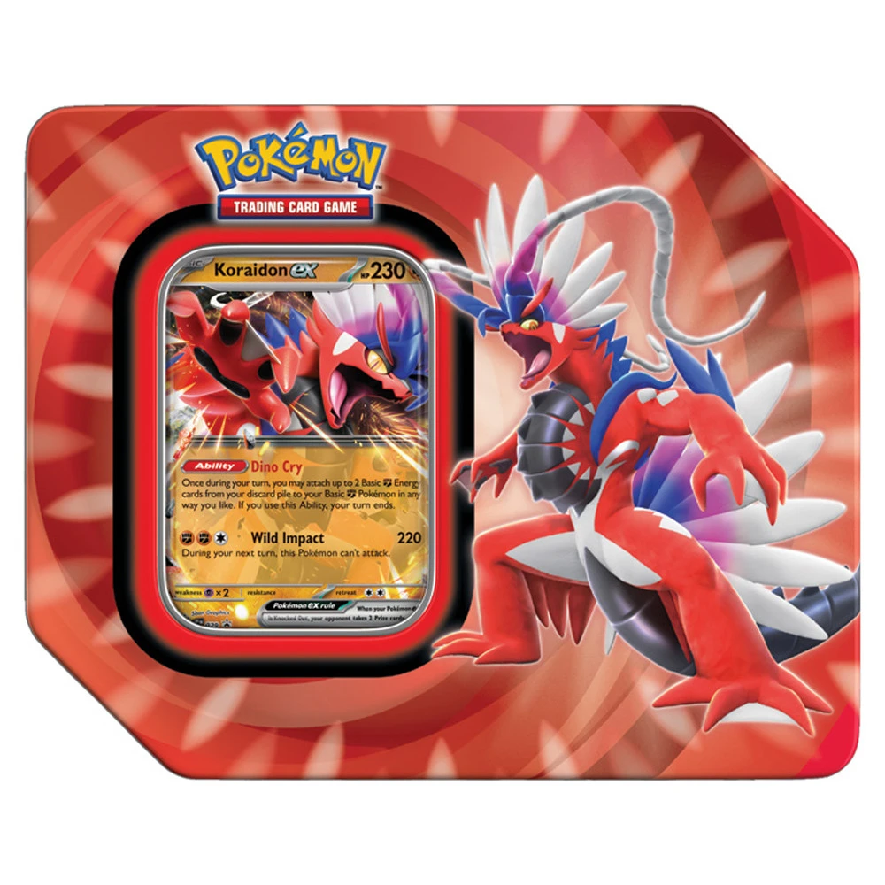 Pokemon TCG: Paldea Legends Tin - Koraidon (Labor Day Sale) 1 Pokemon TCG: Paldea Legends Tin - Koraidon (Labor Day Sale)