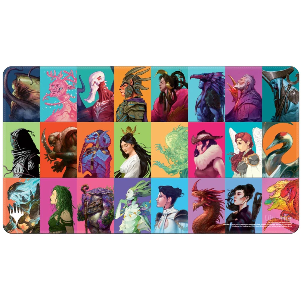 Ultra Pro MtG White-Stitched Playmat: Commander Masters - Pop Collage (Preorder) 1 Ultra Pro MtG White-Stitched Playmat: Commander Masters - Pop Collage (Preorder)