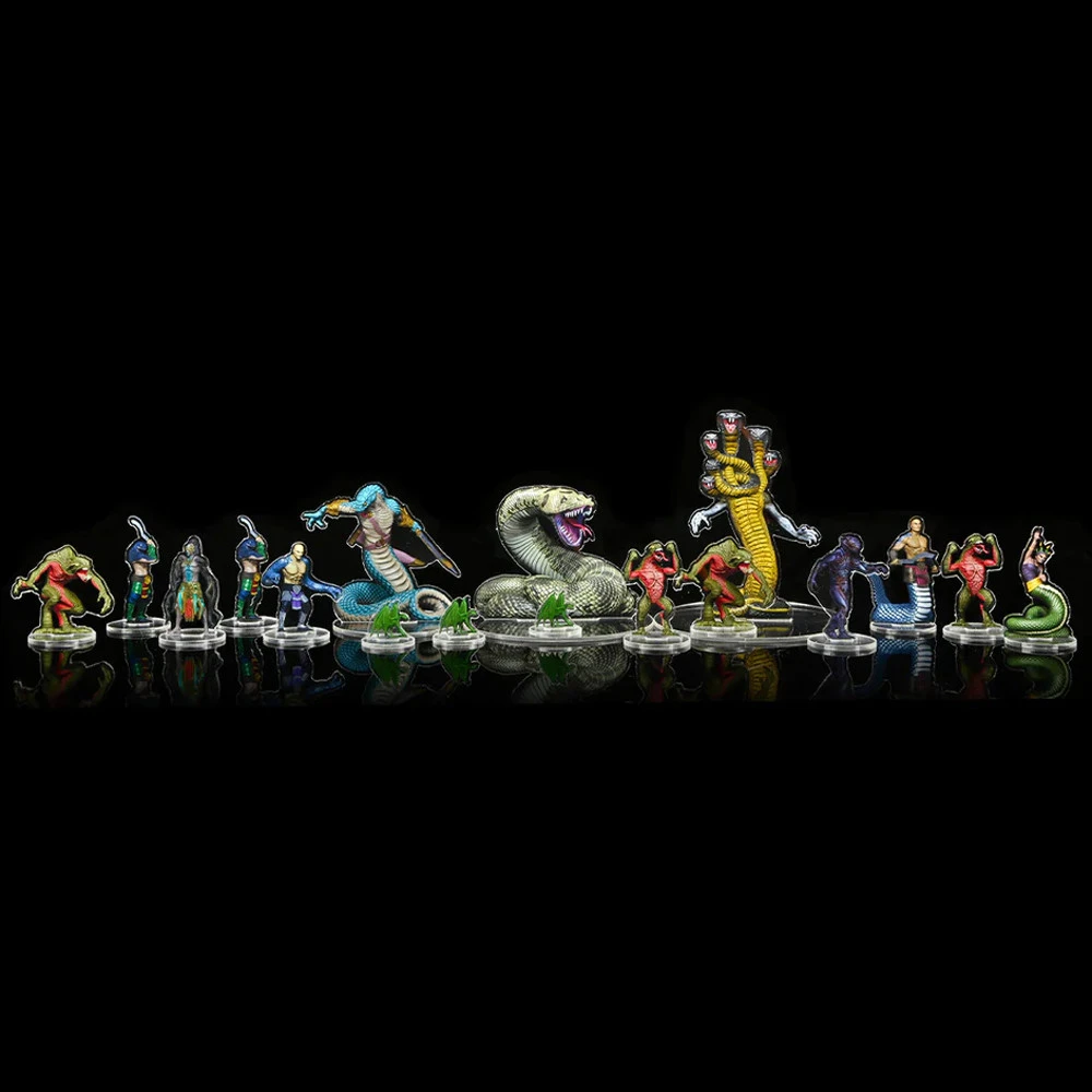 D&D Acrylic 2D Minis: Snake Den 1 D&D Acrylic 2D Minis: Snake Den
