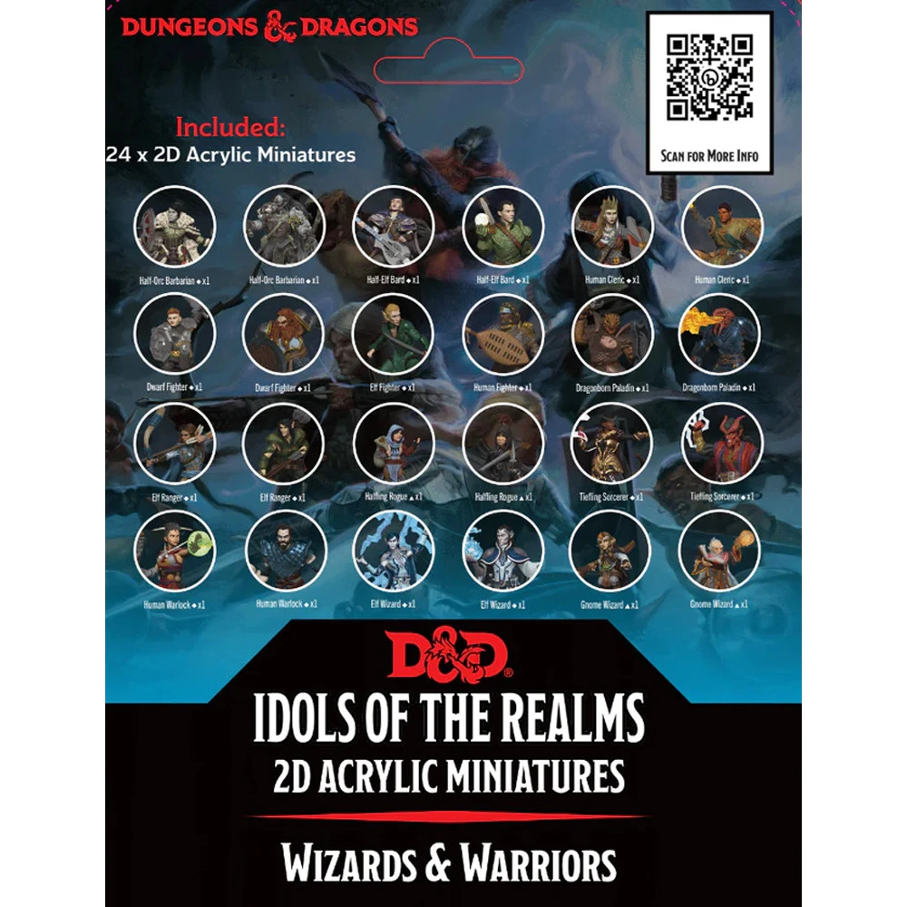 D&D Acrylic 2D Minis: Wizards & Warriors 2 D&D Acrylic 2D Minis: Wizards & Warriors - Image 2